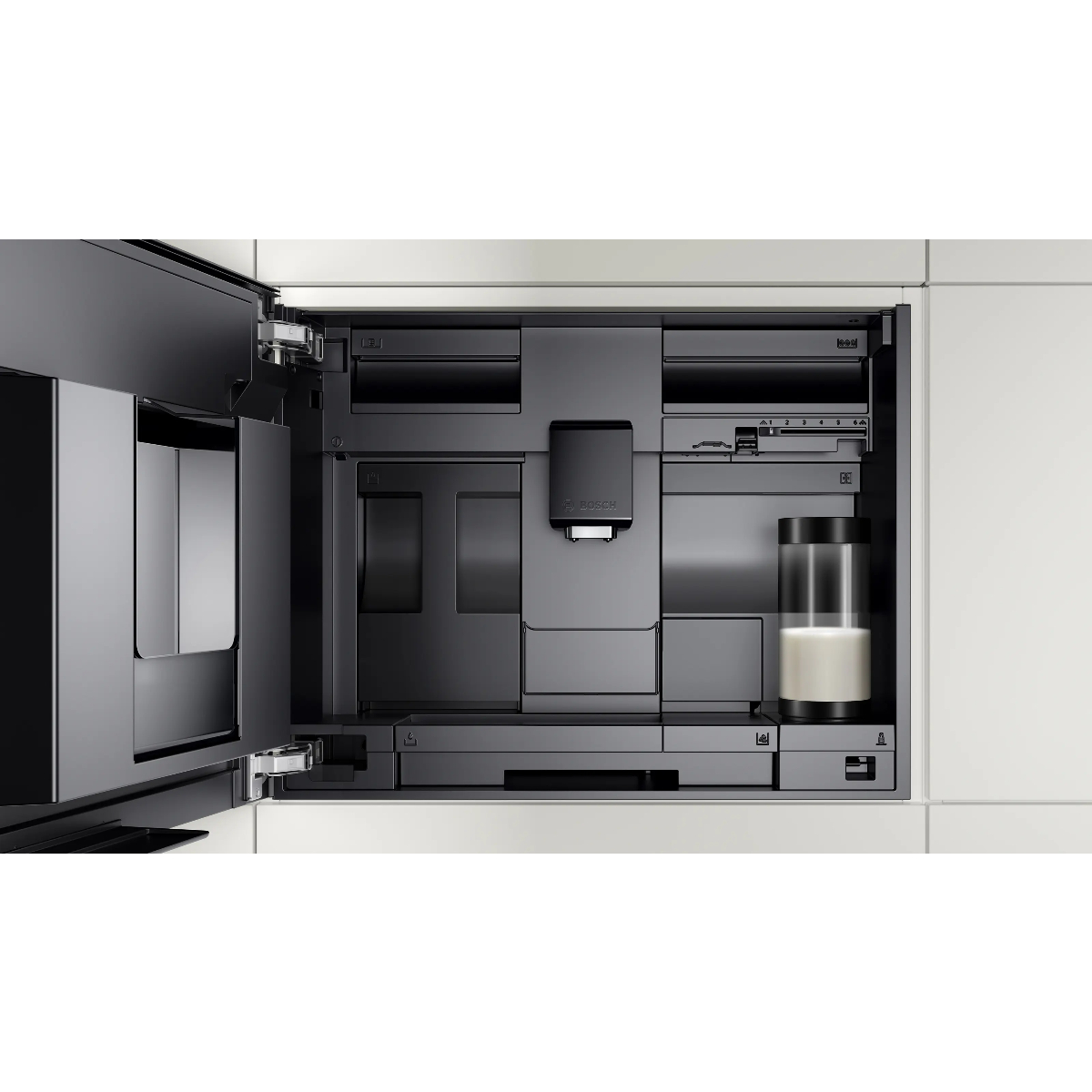 Кофемашина автоматическая встраиваемая Bosch CTL7181W0, белый в TehnoAdept