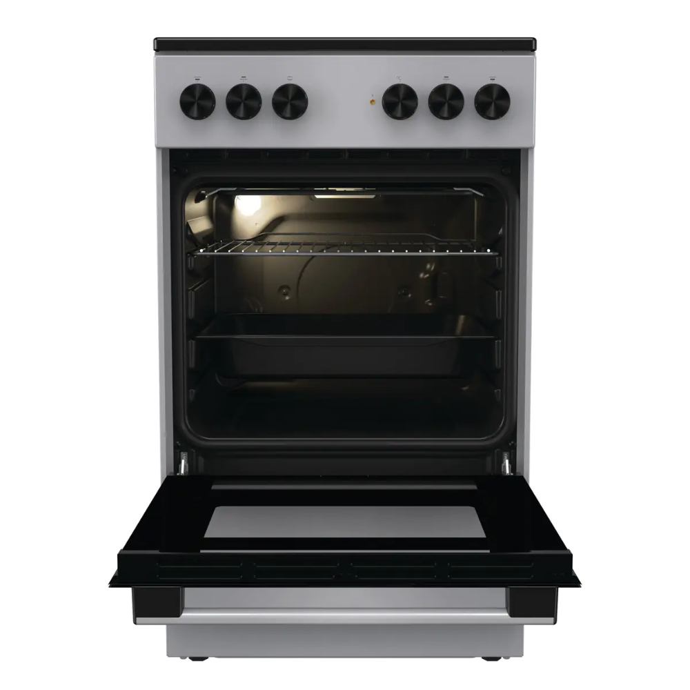 Плита электрическая Gorenje GEC5A12SG, серый/черный в TehnoAdept