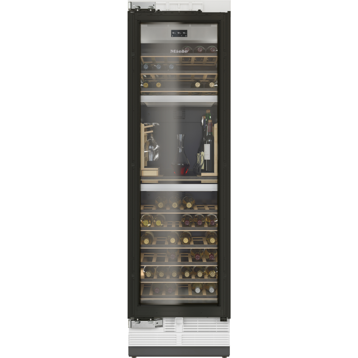Винный шкаф встраиваемый Miele KWT 2672 ViS, черный/стеклянная дверь в TehnoAdept