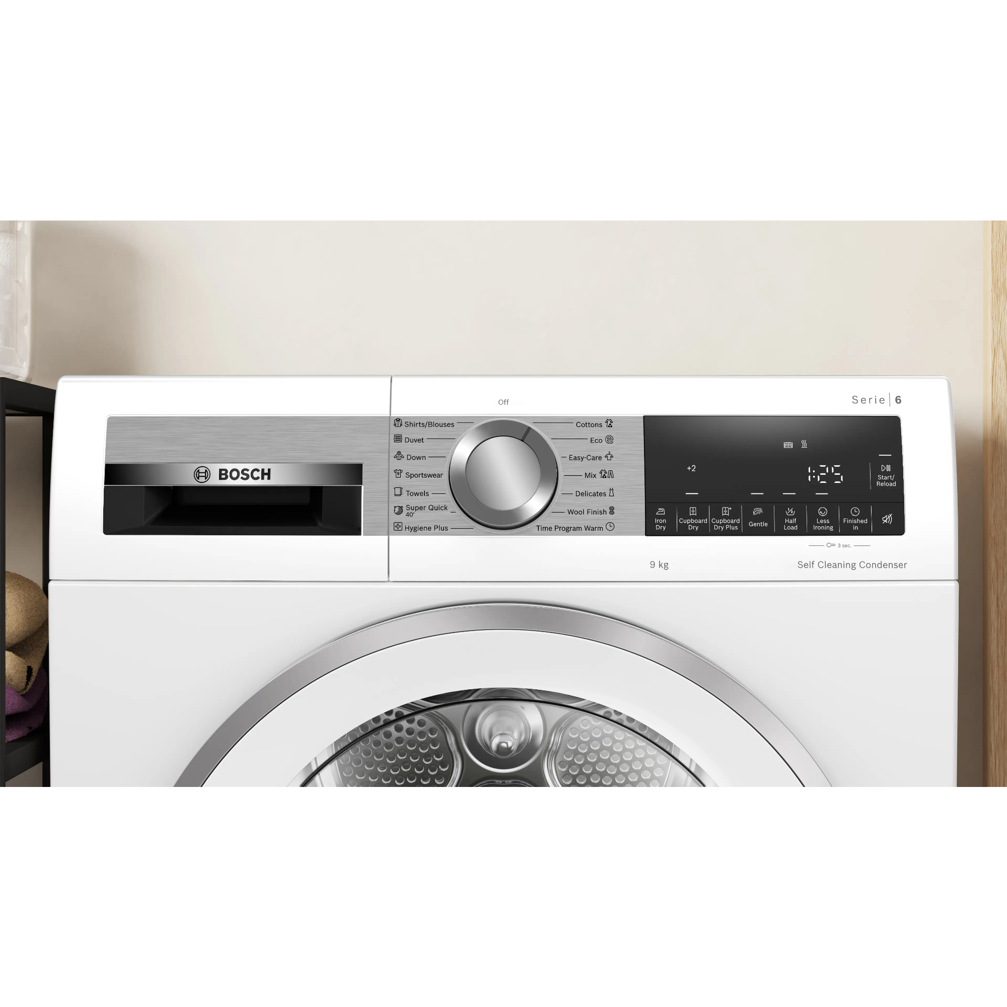Сушильная машина Bosch WQG24591BY, белый в TehnoAdept