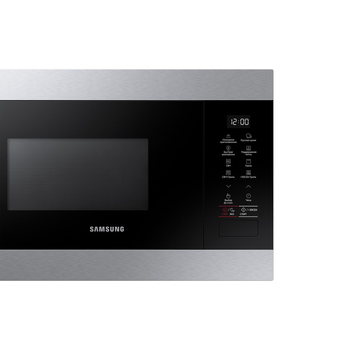 Микроволновая печь встраиваемая Samsung MG22M8074AT/BW, серебристый/черный в TehnoAdept