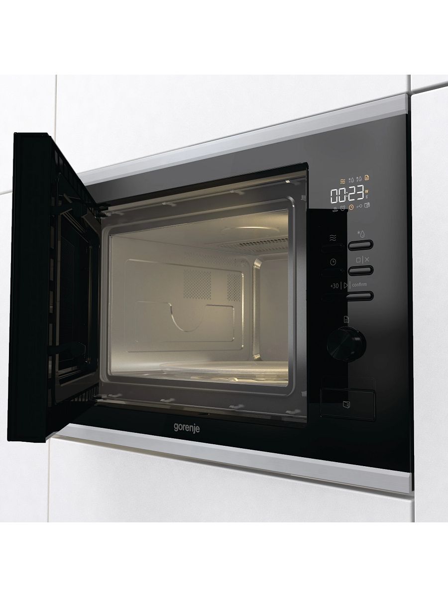 Микроволновая печь встраиваемая Gorenje BMX251M2BG, черный/серебристый в TehnoAdept