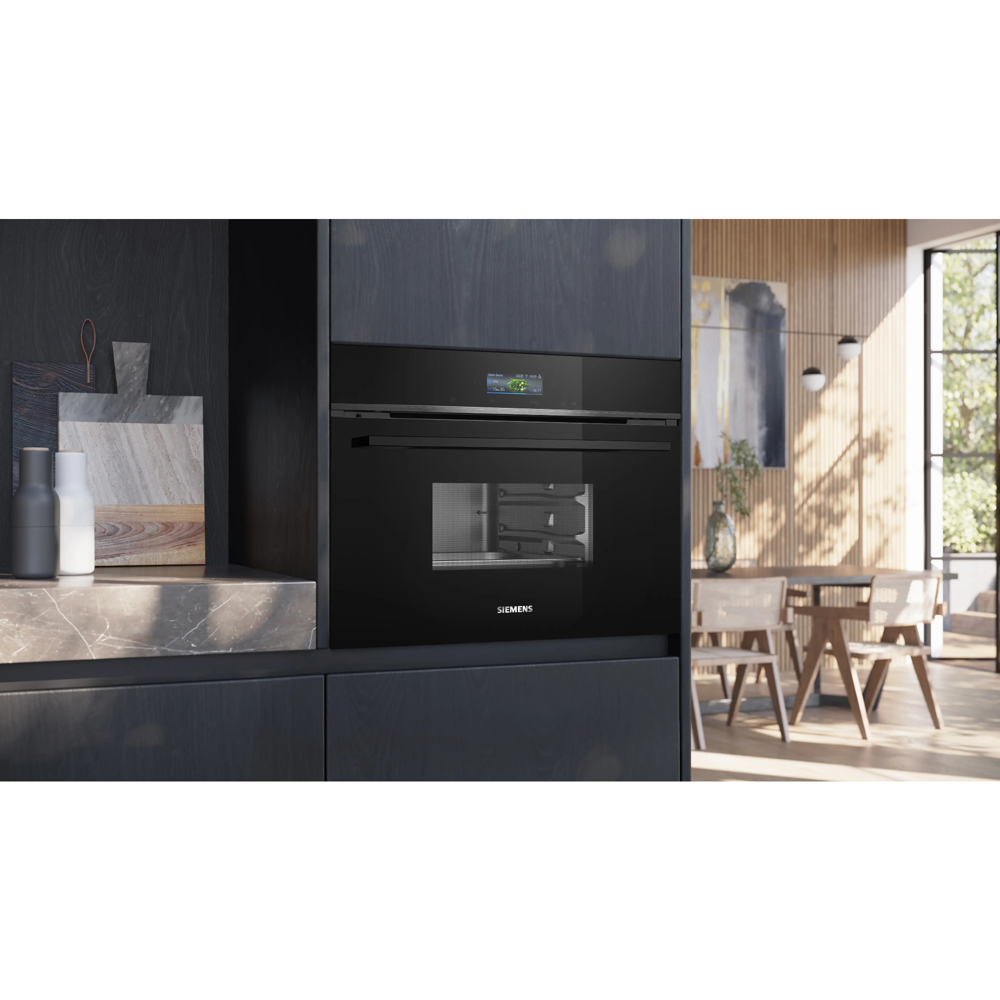 Пароварка встраиваемая Siemens CD714GXB1, черный в TehnoAdept