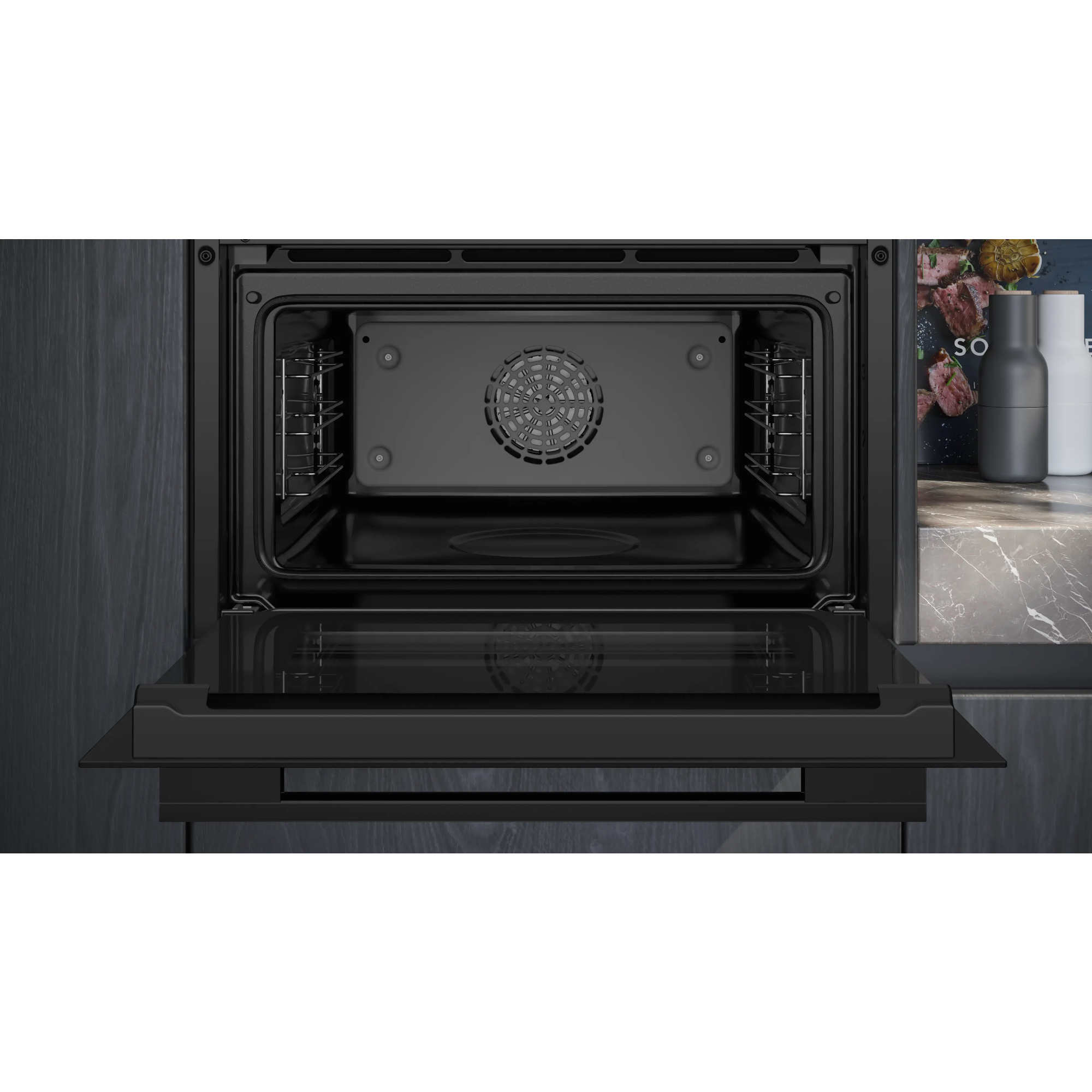 Духовой шкаф электрический Siemens CB734G1B1, черный в TehnoAdept