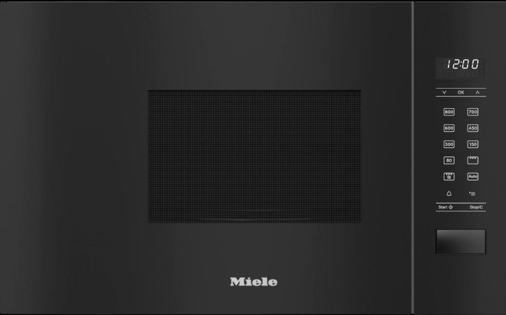 Микроволновая печь встраиваемая Miele M 2234 SC OBSW Obsidian Black, черный обсидиан в TehnoAdept