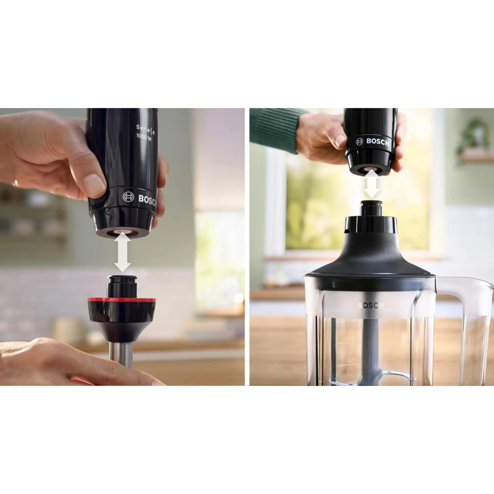 Блендер погружной Bosch MSM4B654, черный в TehnoAdept