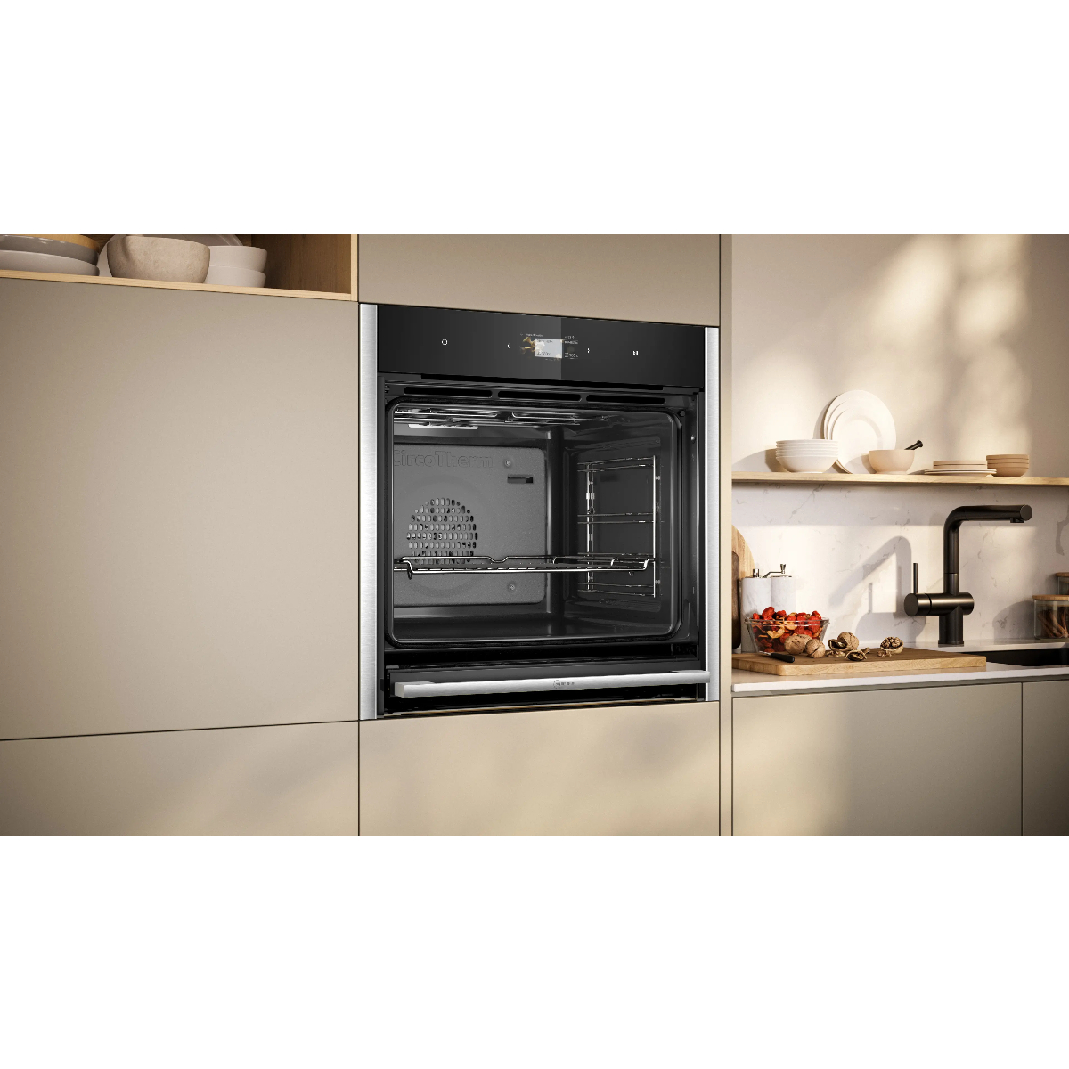 Духовой шкаф электрический Neff B64CS31N0, черный/нержавеющая сталь в TehnoAdept
