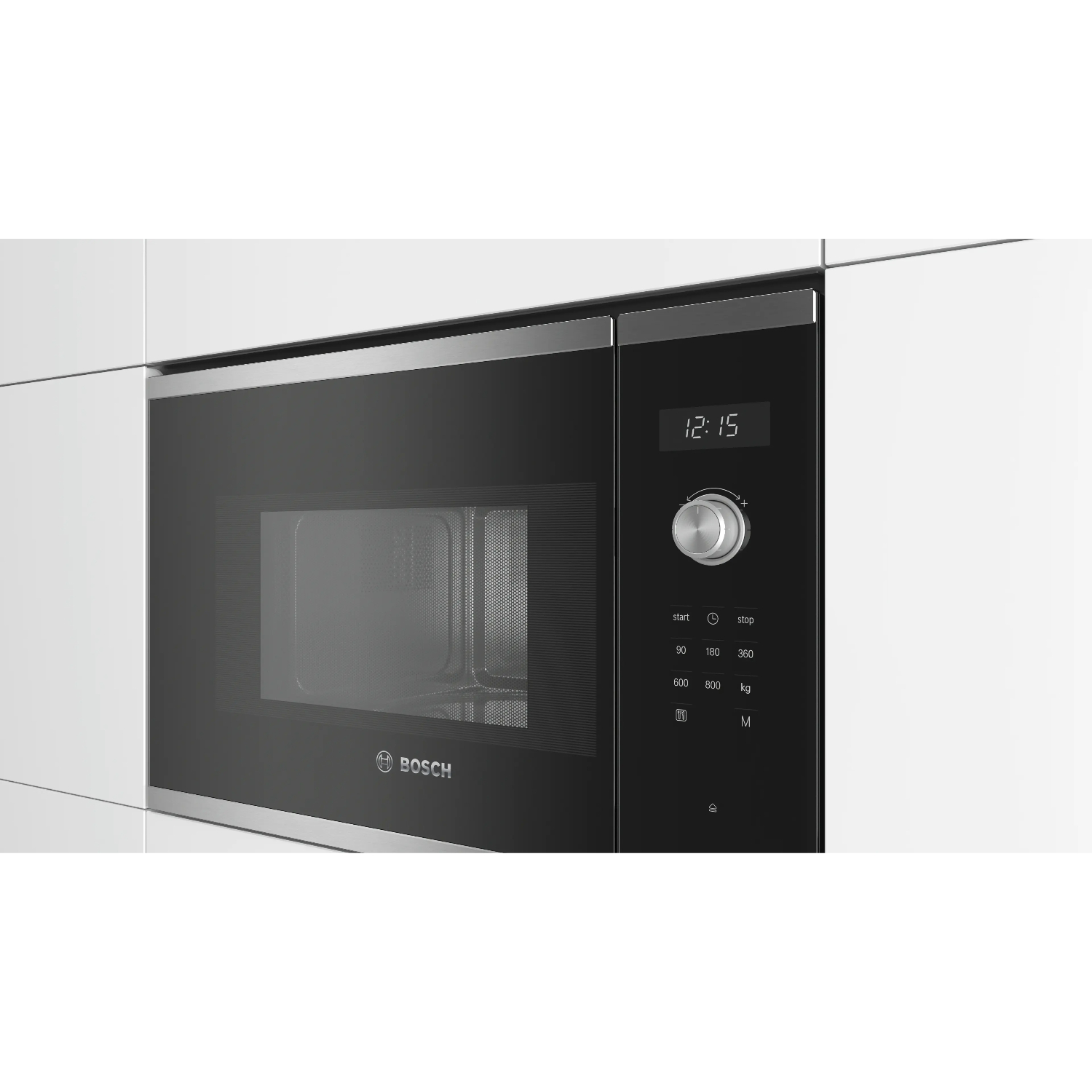 Микроволновая печь встраиваемая Bosch BFL524MS0, нержавеющая сталь/черный в TehnoAdept