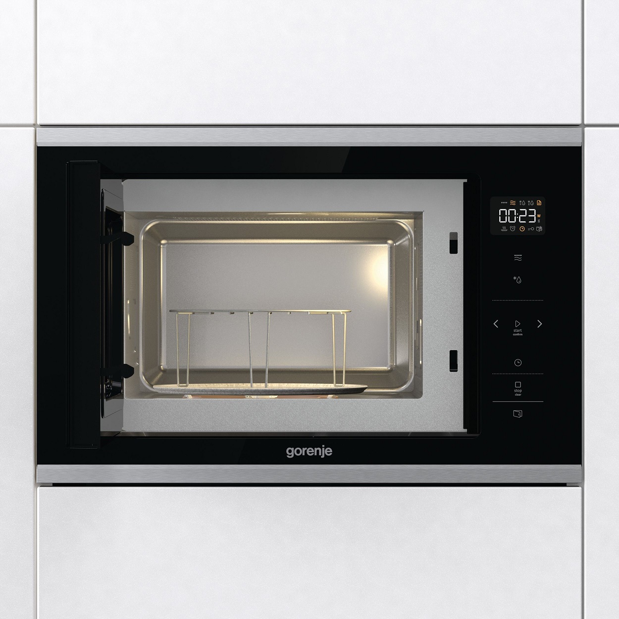 Микроволновая печь встраиваемая Gorenje BMX251SG2BG, черный в TehnoAdept