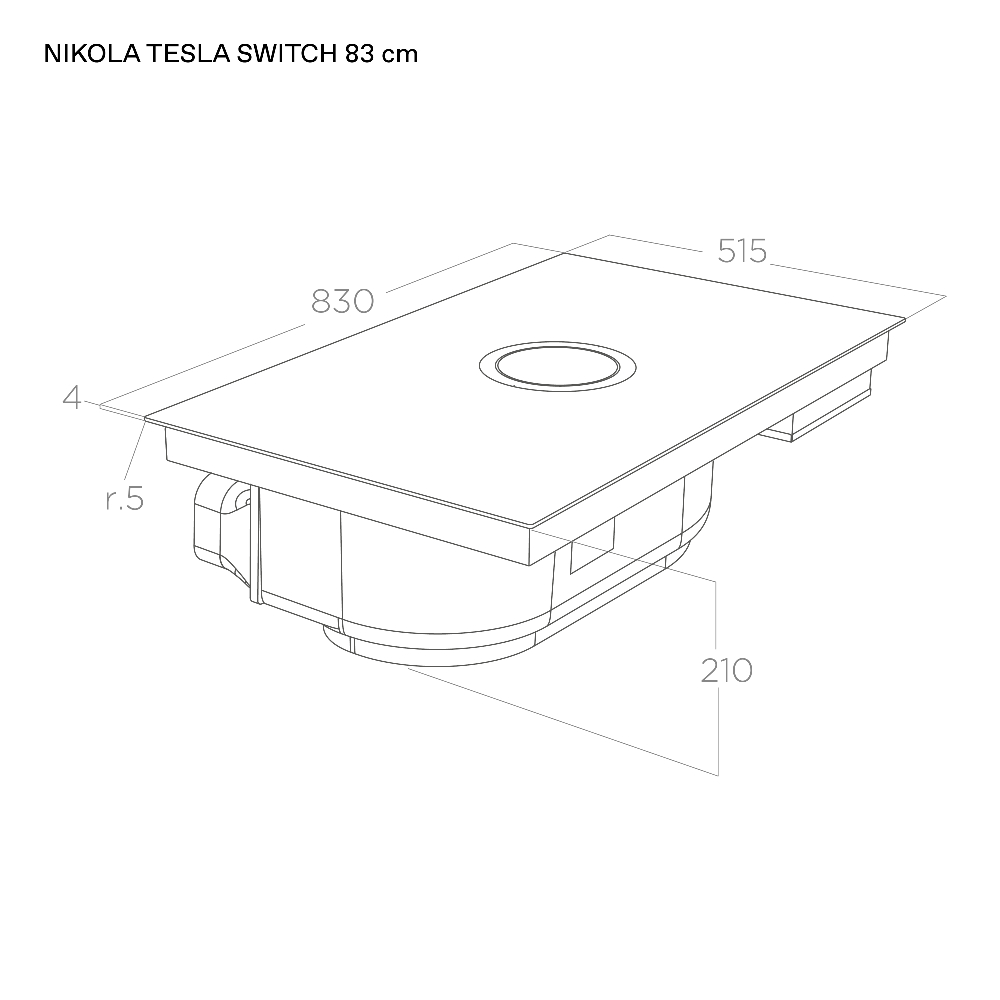 Варочная панель индукционная с вытяжкой Elica NIKOLATESLA SWITCH EVO WH/A/83 (PRF0196330), белый в TehnoAdept