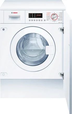 Стирально-сушильная машина встраиваемая Bosch WKD28543EU, белый в TehnoAdept