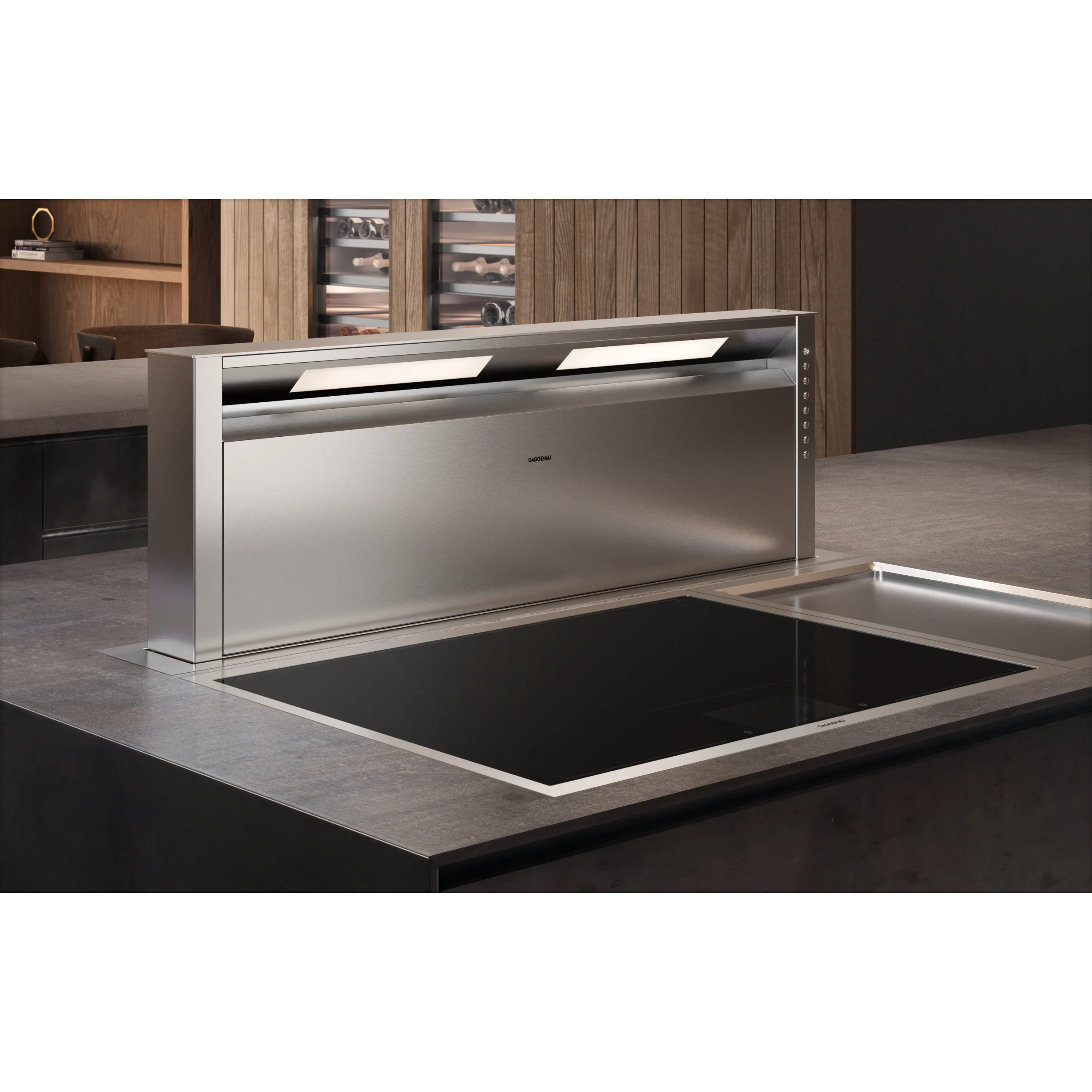 Варочная панель индукционная Gaggenau CX482111, черный/нержавеющая сталь в TehnoAdept
