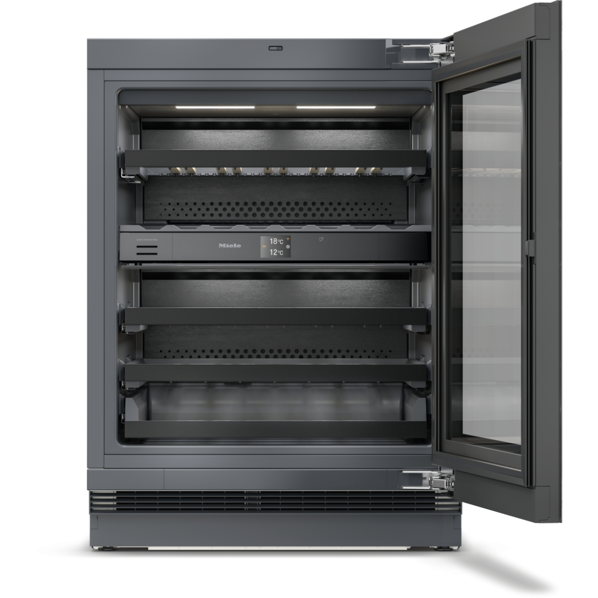 Винный шкаф встраиваемый Miele KWTUS 7096 E OBSW Obsidian Black/Glass, черный обсидиан/стекло в TehnoAdept