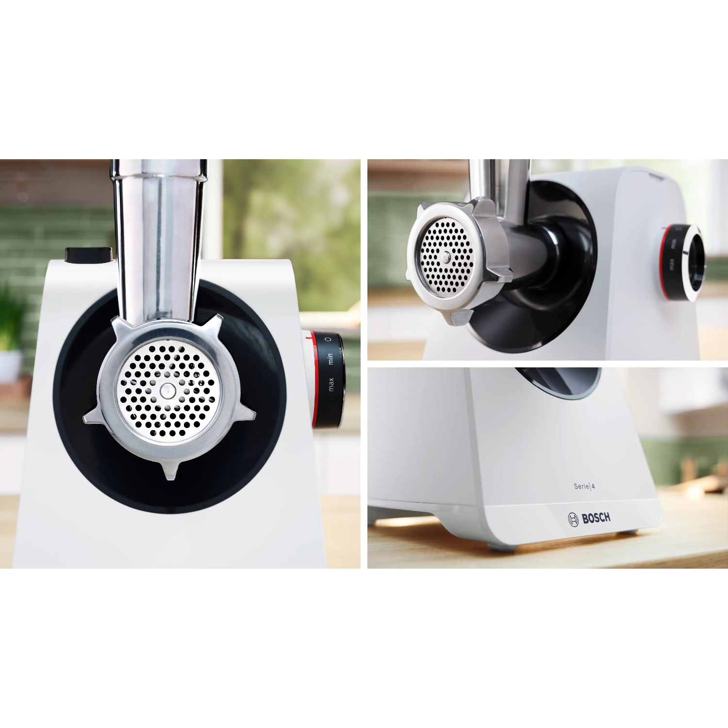 Мясорубка электрическая Bosch MFWS420W, белый в TehnoAdept