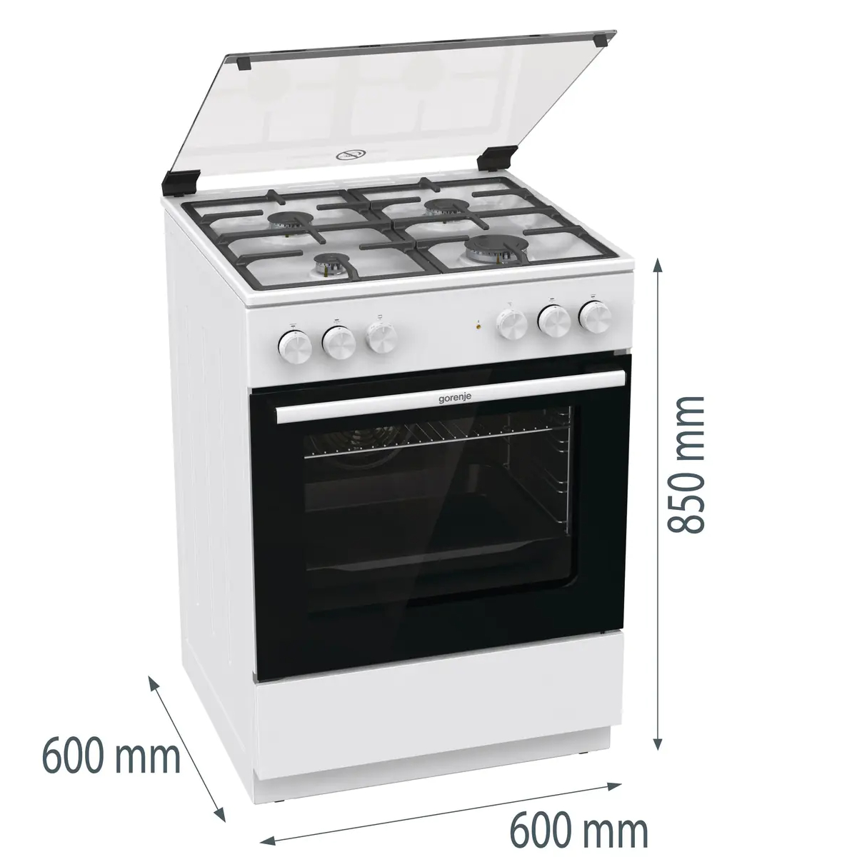 Плита комбинированная Gorenje GK6A44WF, белый в TehnoAdept