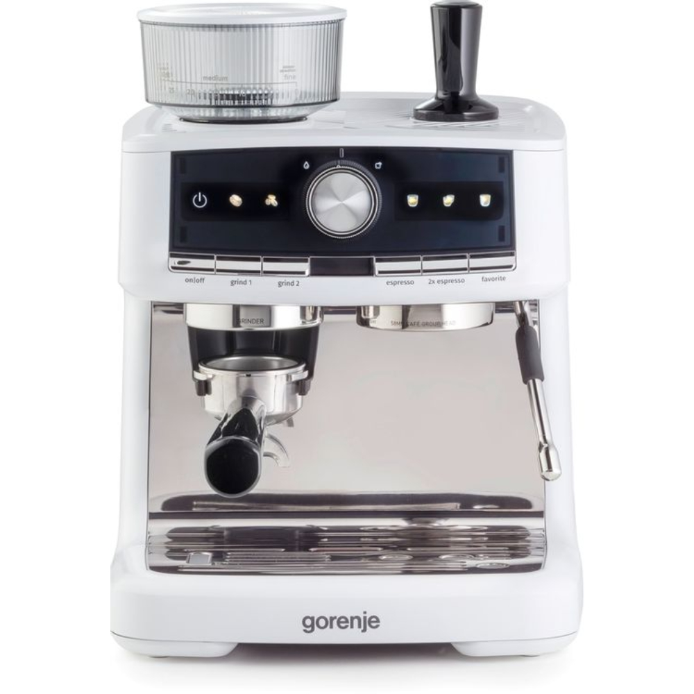Кофеварка рожковая Gorenje GSACM20W, белый/черный в TehnoAdept