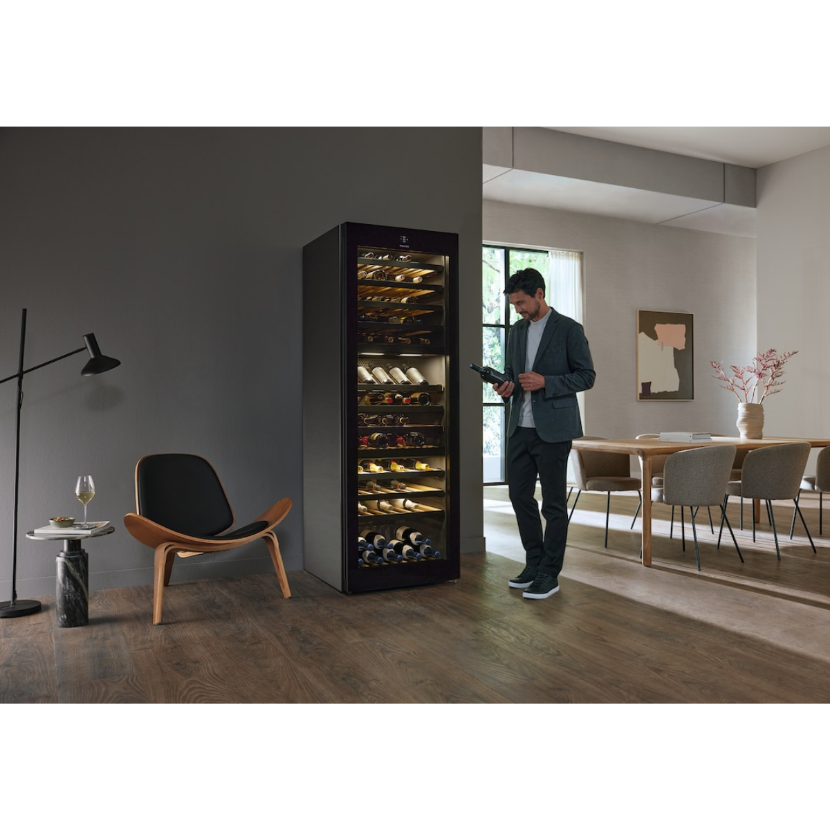 Винный шкаф Miele KWT 4995 F OBSW Obsidian Black/Glass, черный обсидиан/стекло в TehnoAdept