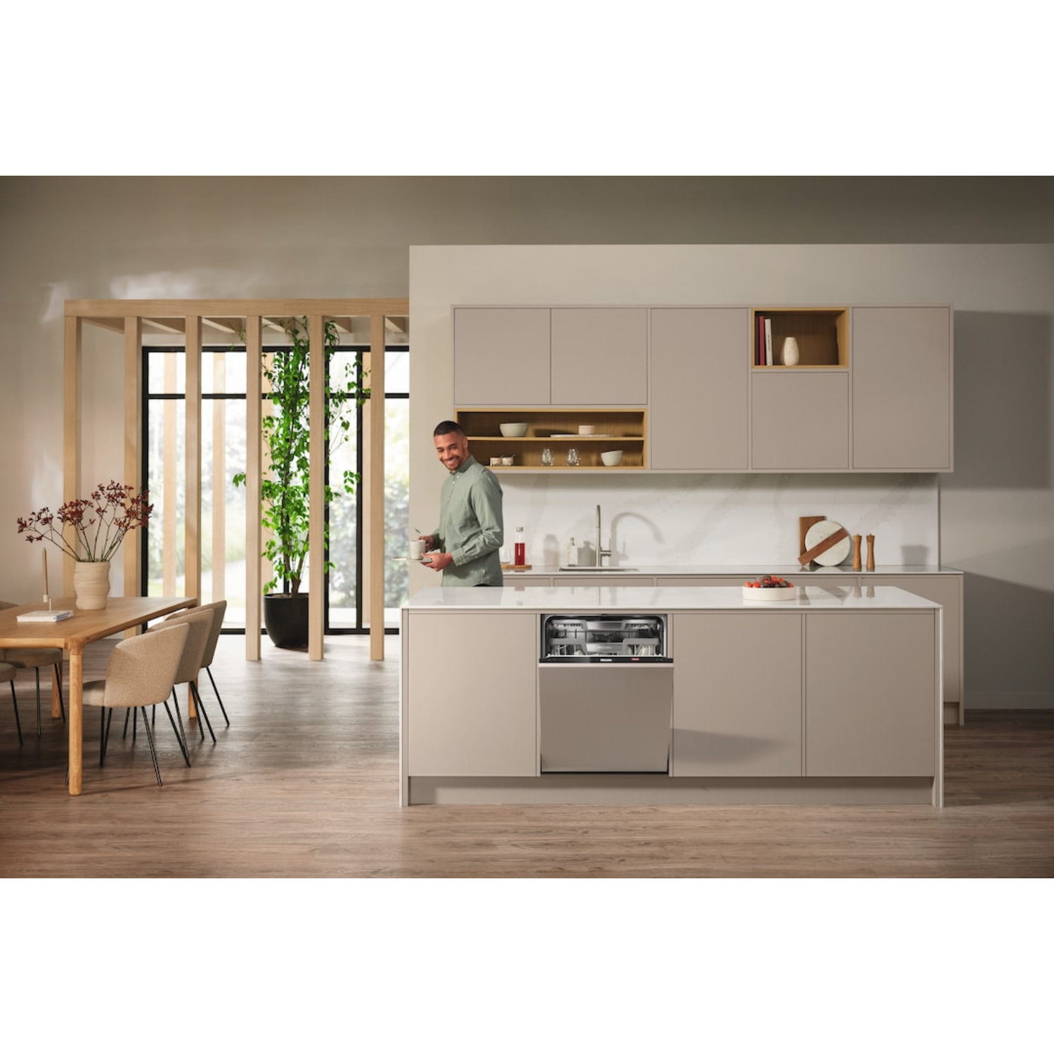 Посудомоечная машина встраиваемая Miele G 7980 SCVi AutoDos K2O CLST/OBSW Clean Steel/Obsidian Black в TehnoAdept