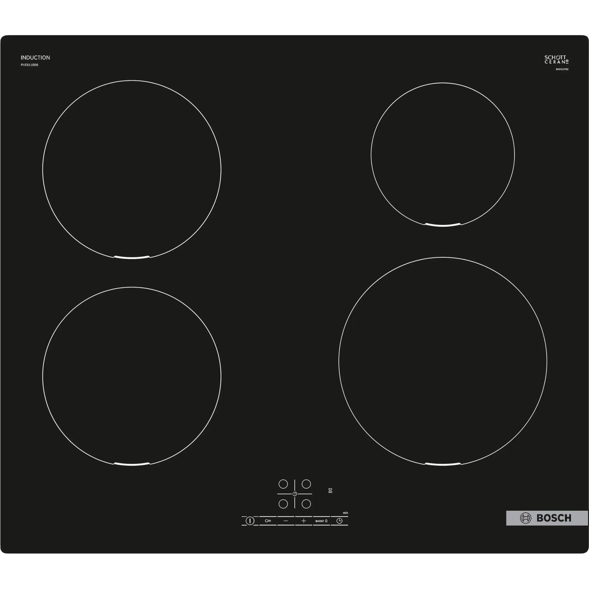 Варочная панель индукционная Bosch PUE611BB6E, черный в TehnoAdept