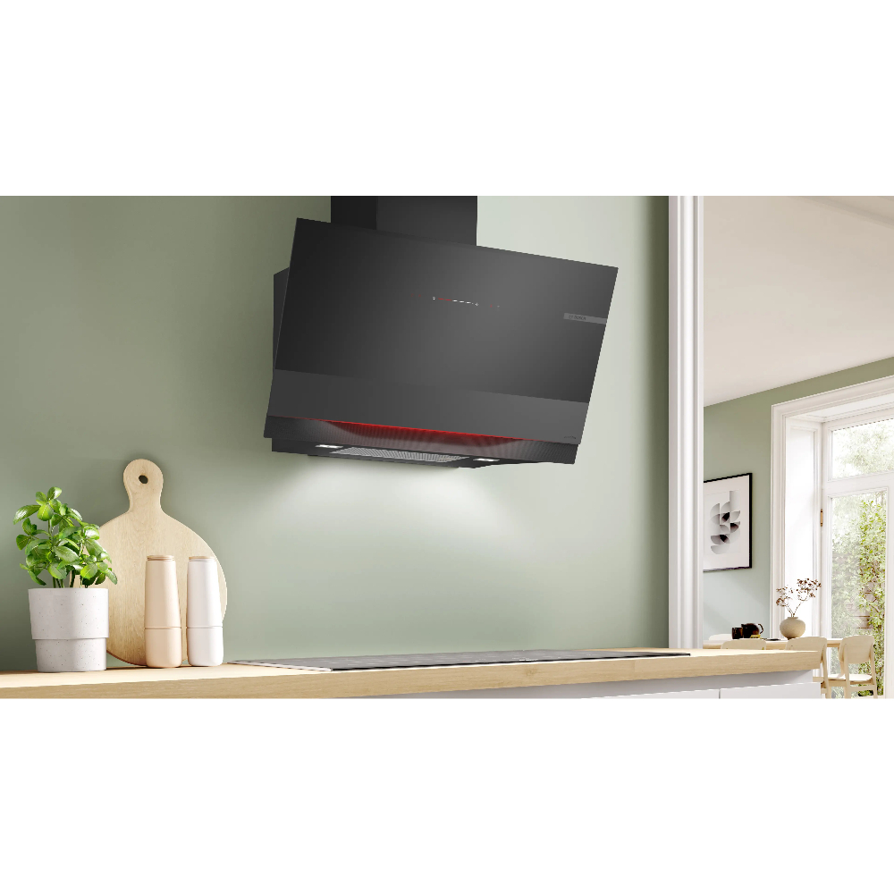 Вытяжка наклонная Bosch DWK91LT65, черный в TehnoAdept