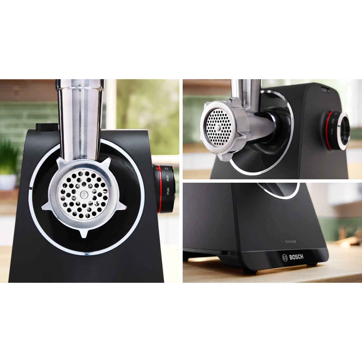 Мясорубка электрическая Bosch MFWS440B, черный в TehnoAdept