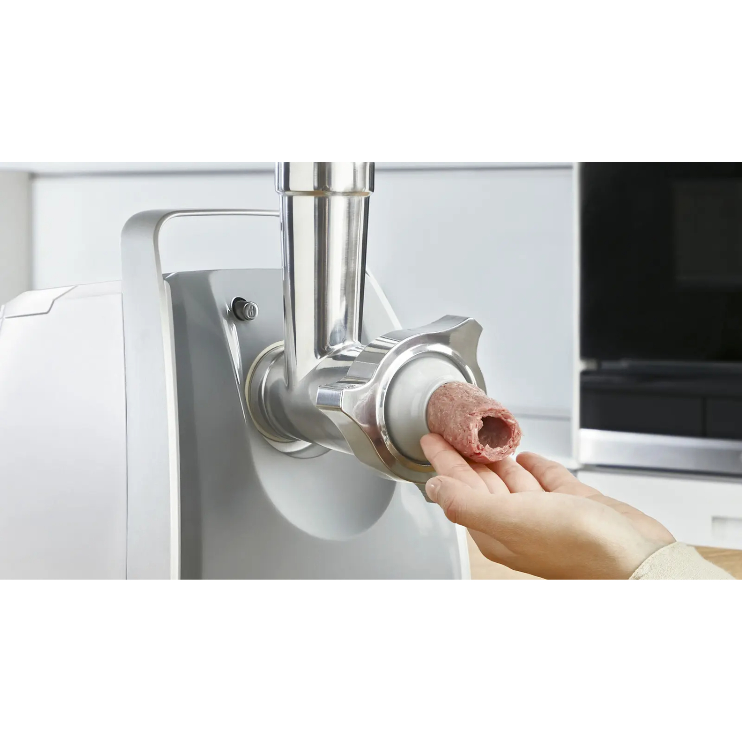 Мясорубка электрическая Bosch MFW45020, белый/серый в TehnoAdept