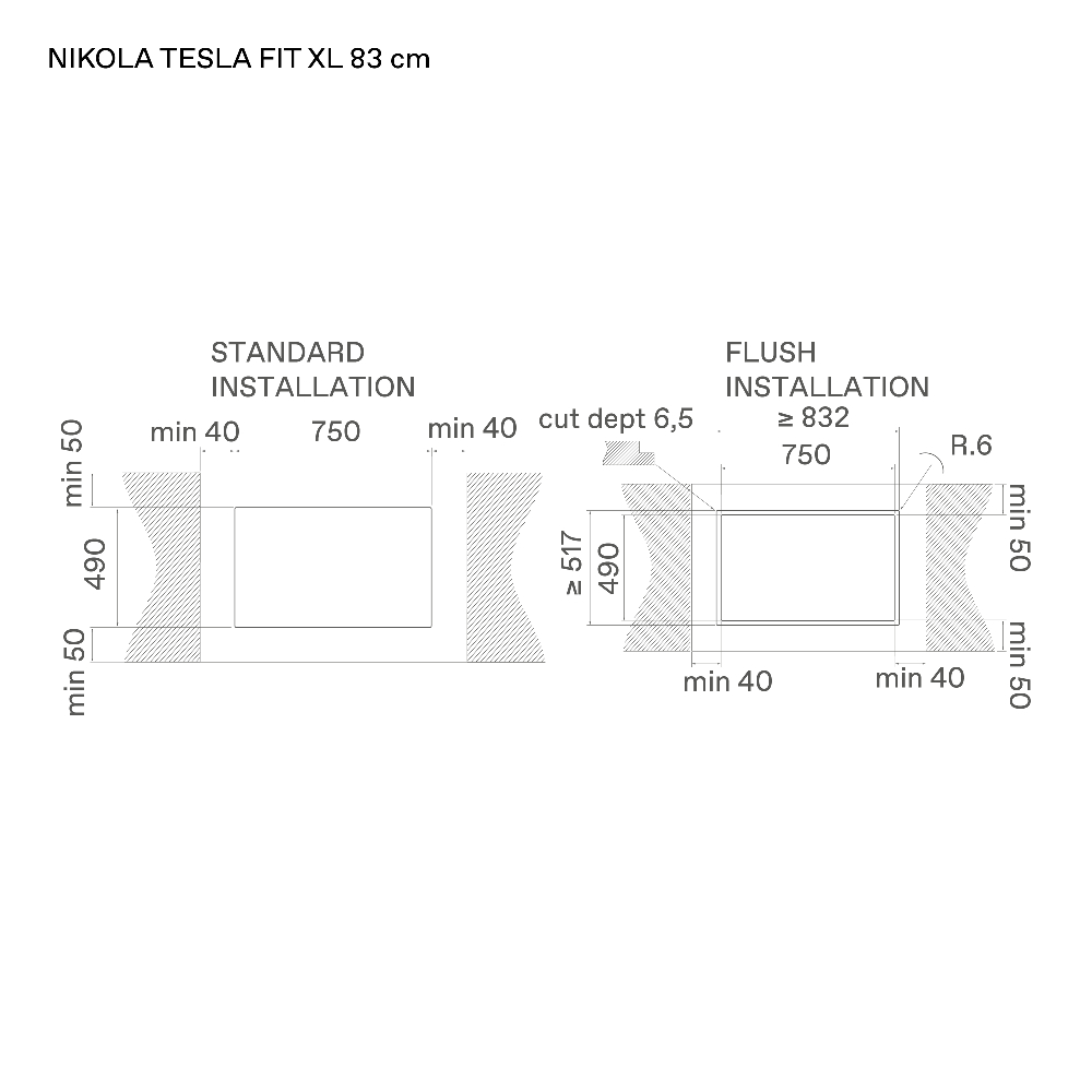 Варочная панель индукционная с вытяжкой Elica NIKOLATESLA FIT XL BL/F BO/83 (PRF0187523), черный в TehnoAdept