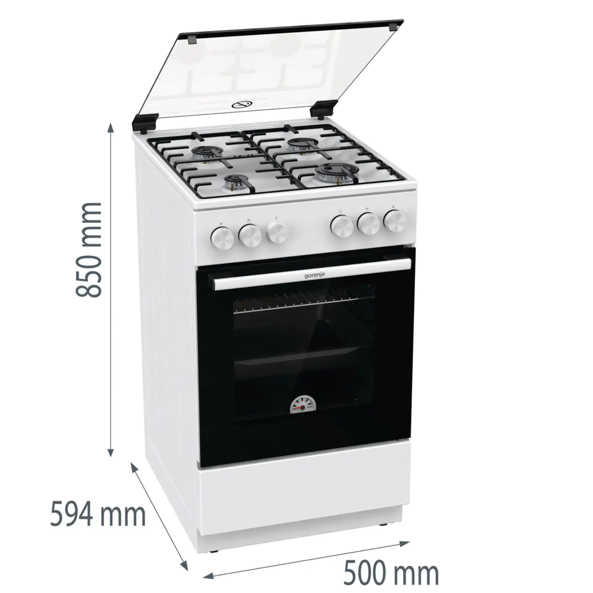 Плита газовая Gorenje GG5A10WH, белый в TehnoAdept
