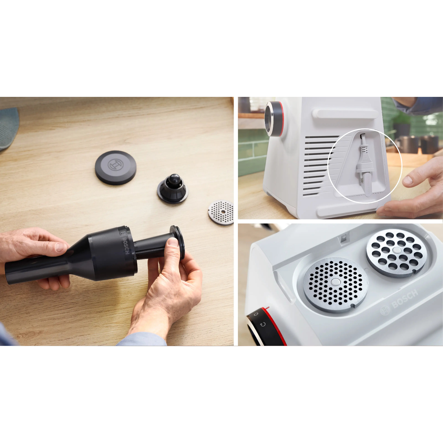 Мясорубка электрическая Bosch MFWS607W, белый в TehnoAdept