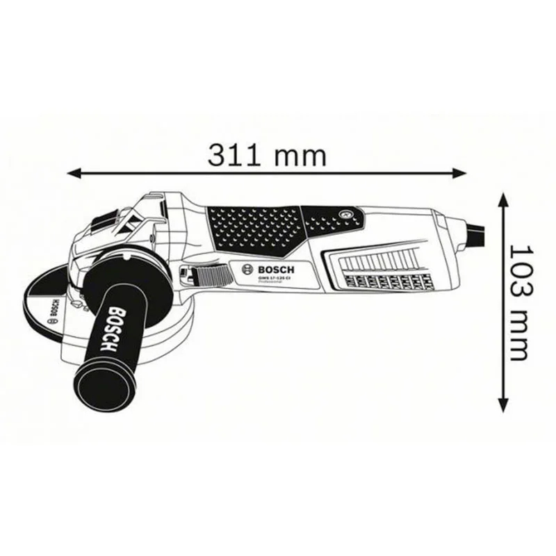 Угловая шлифмашина (болгарка) Bosch GWS 19-125 CI 060179N002 в TehnoAdept