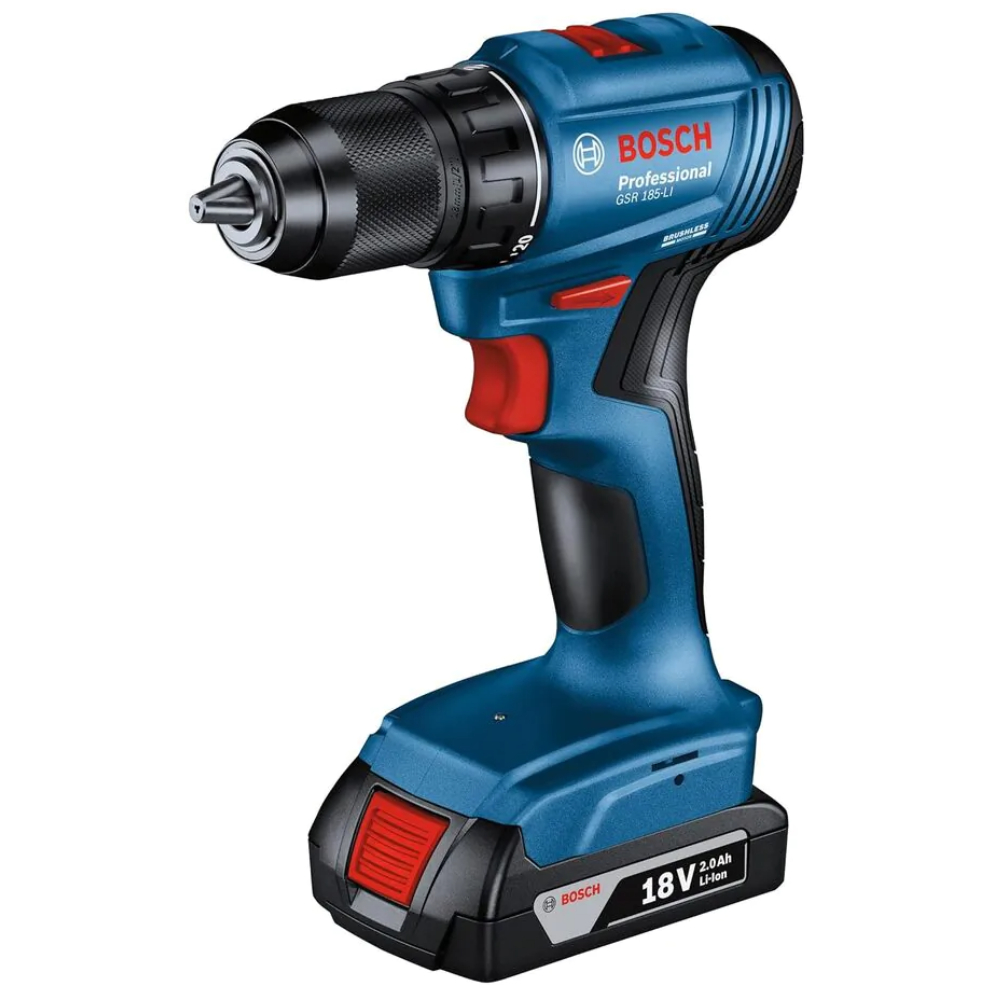 Дрель-шуруповерт аккумуляторная Bosch GSR 185-LI, арт. 06019K30F0 (кейс в комплекте) в TehnoAdept