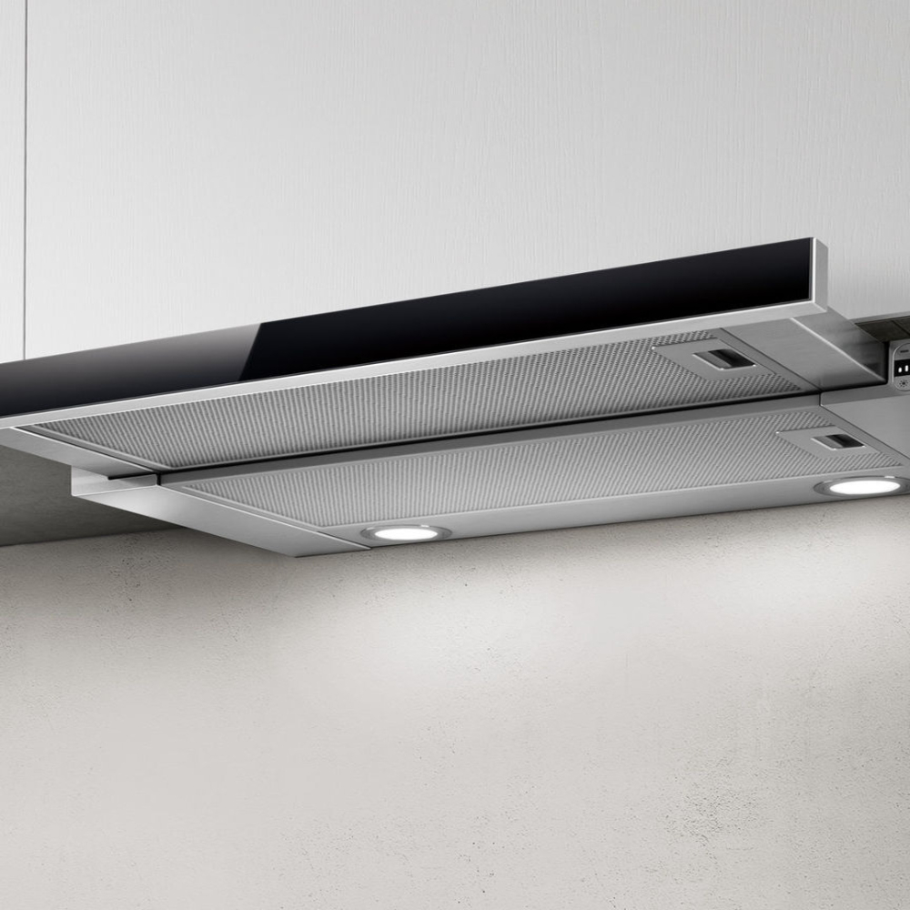 Вытяжка встраиваемая Elica Elite 26 IX/A/90/VT LED (PRF0094215B), черный в TehnoAdept