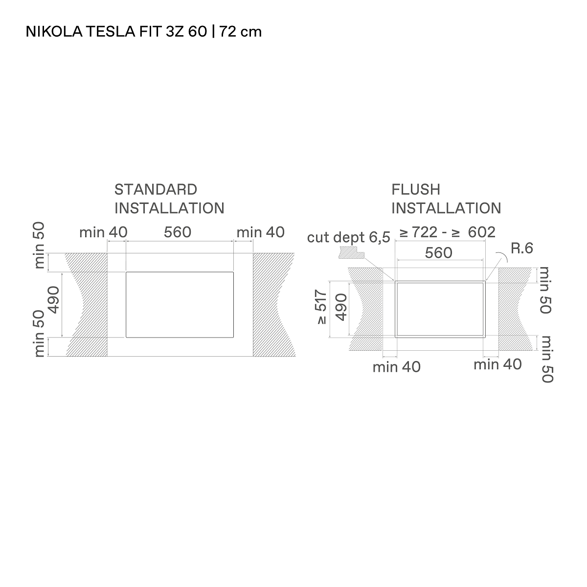 Варочная панель индукционная с вытяжкой Elica NIKOLATESLA FIT 3Z BL/F BO/60 (PRF0187245), черный в TehnoAdept