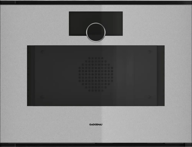 Духовой шкаф электрический с СВЧ Gaggenau GM250130, серебристый в TehnoAdept