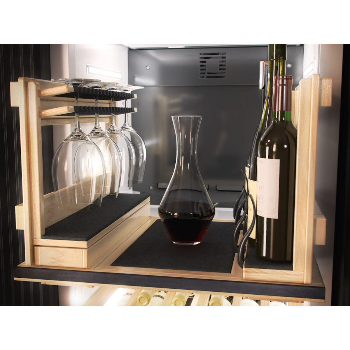 Винный шкаф встраиваемый Miele KWT 2672 ViS, черный/стеклянная дверь в TehnoAdept