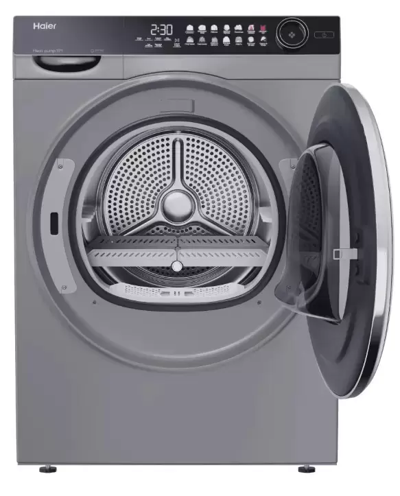 Стирально-сушильная машина Haier 378S (HW100-BD14378S + HD100-A2378S + CKS-1),серебристый в TehnoAdept