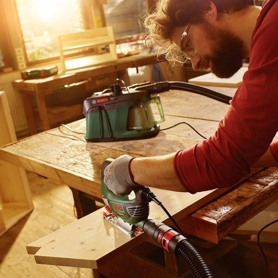 Пылесос строительный Bosch EasyVac 3 (06033D1000), зеленый в TehnoAdept