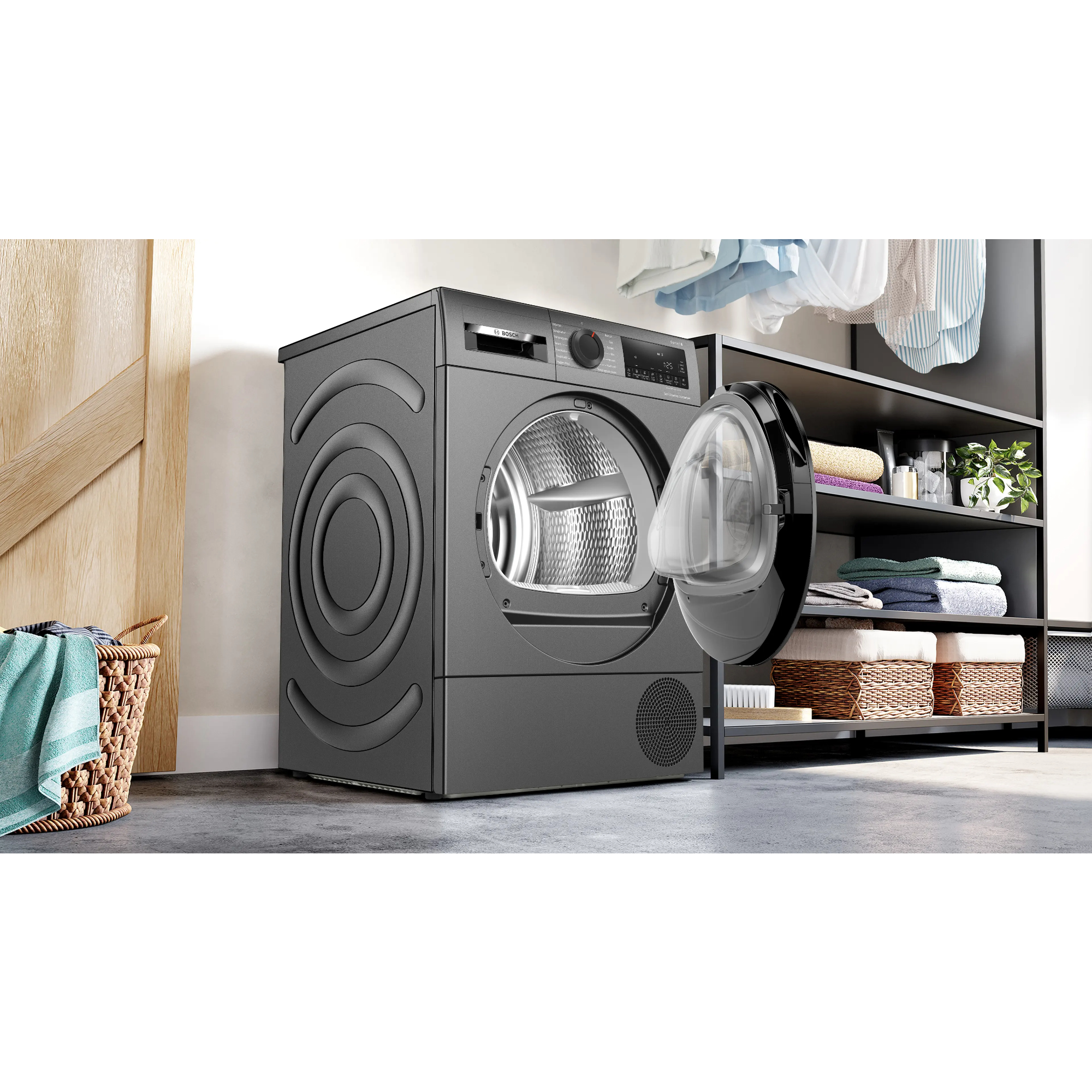 Сушильная машина Bosch WQG245DXSN, серый в TehnoAdept