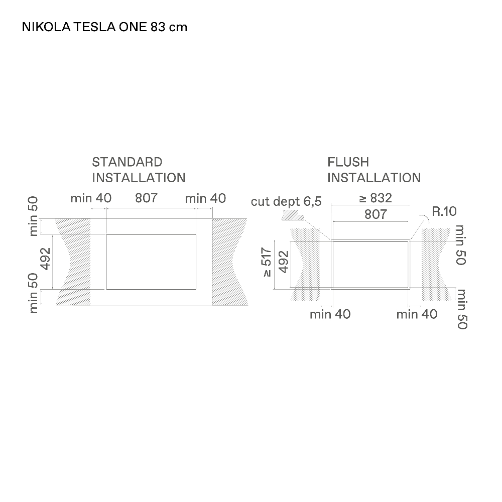 Варочная панель индукционная Elica NIKOLATESLA ONE EVO BL/A/83 (PRF0196318), черный в TehnoAdept