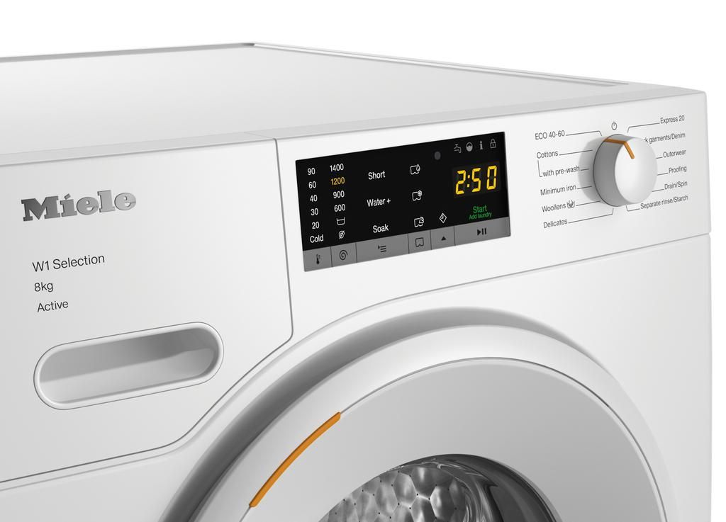 Стиральная машина Miele WSA123 WCS 8kg Active LOWE Lotus White, белый лотос в TehnoAdept