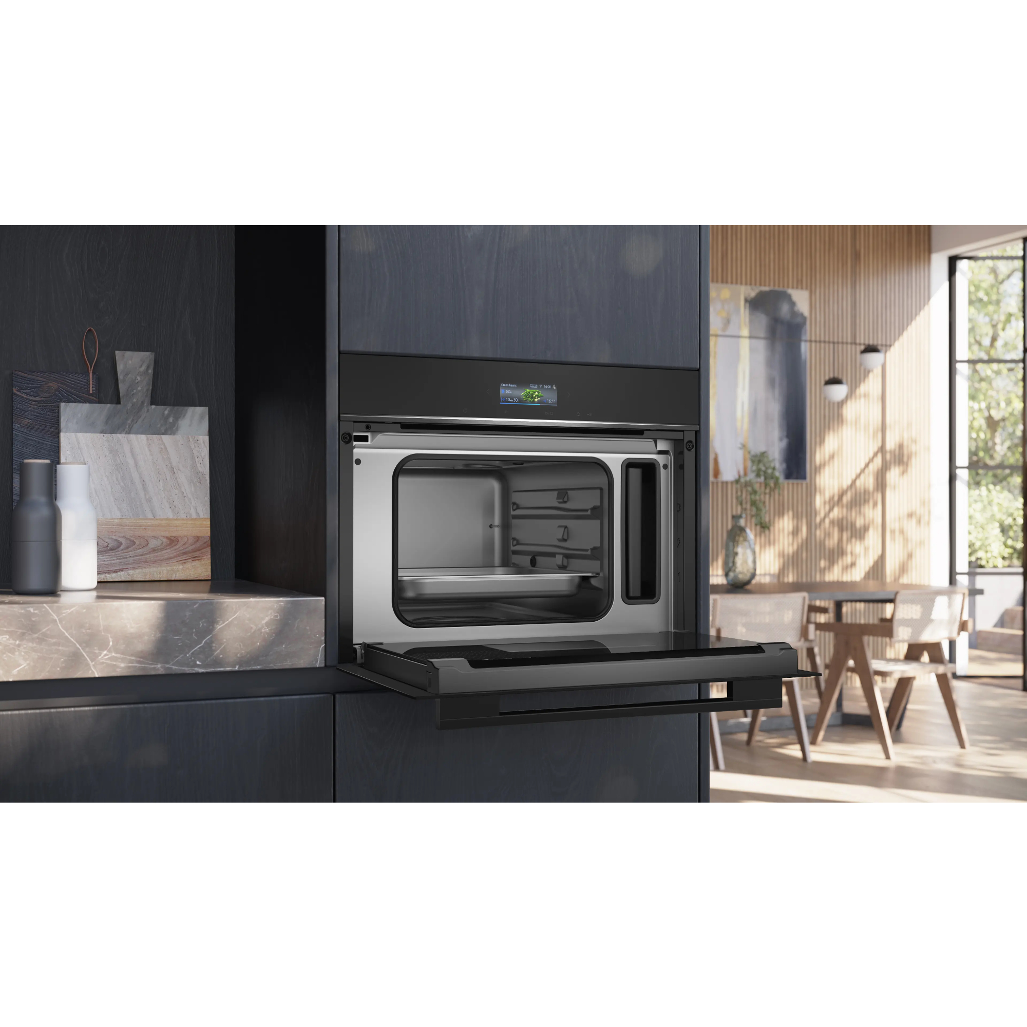 Пароварка встраиваемая Siemens CD714GXB1, черный в TehnoAdept