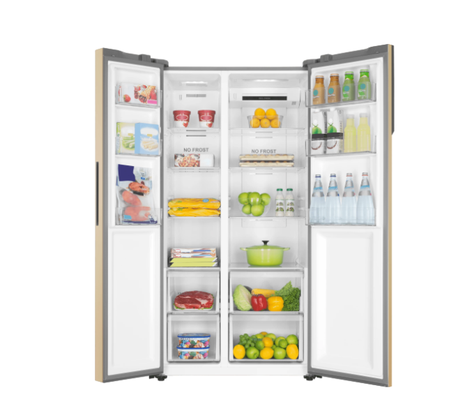 Холодильник Side-by-Side Haier HRF-541DG7RU, золотой в TehnoAdept