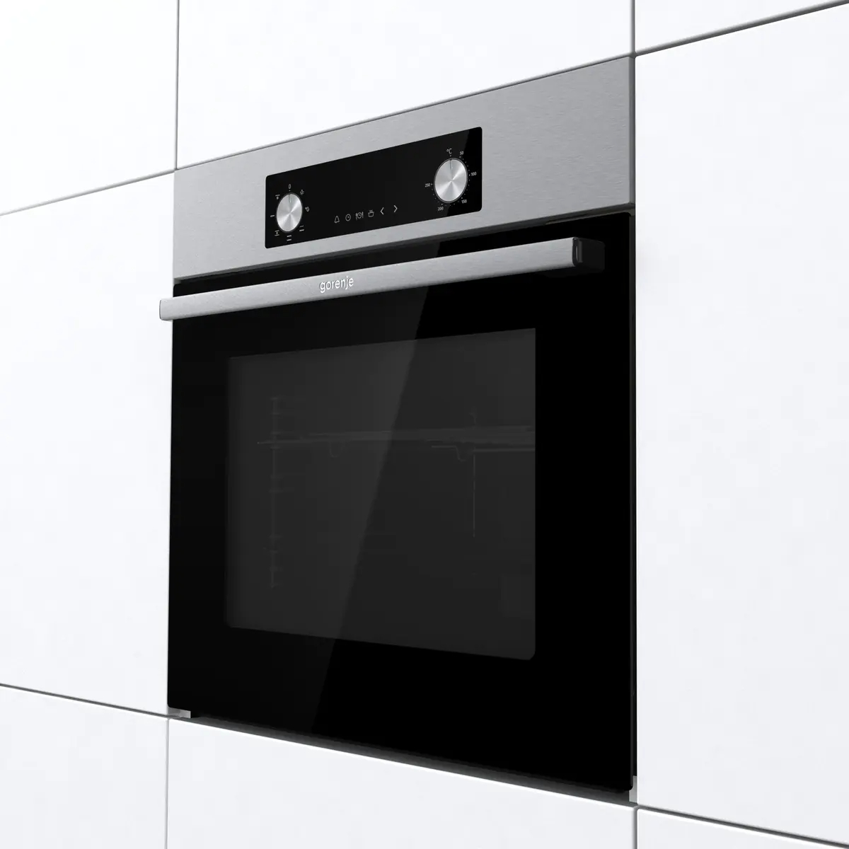 Духовой шкаф электрический Gorenje BO6635E01X, черный в TehnoAdept