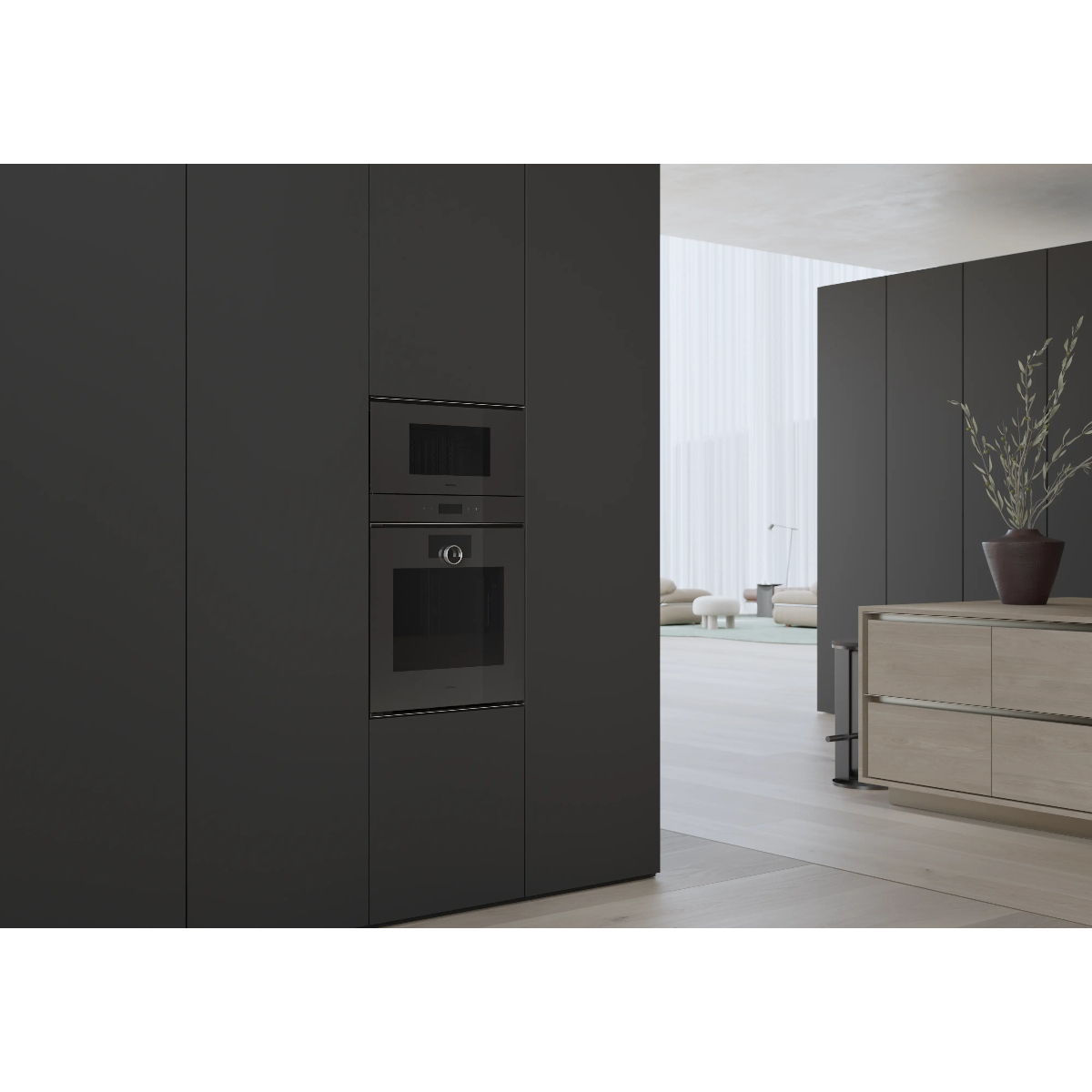 Духовой шкаф электрический Gaggenau GO250100, черный в TehnoAdept