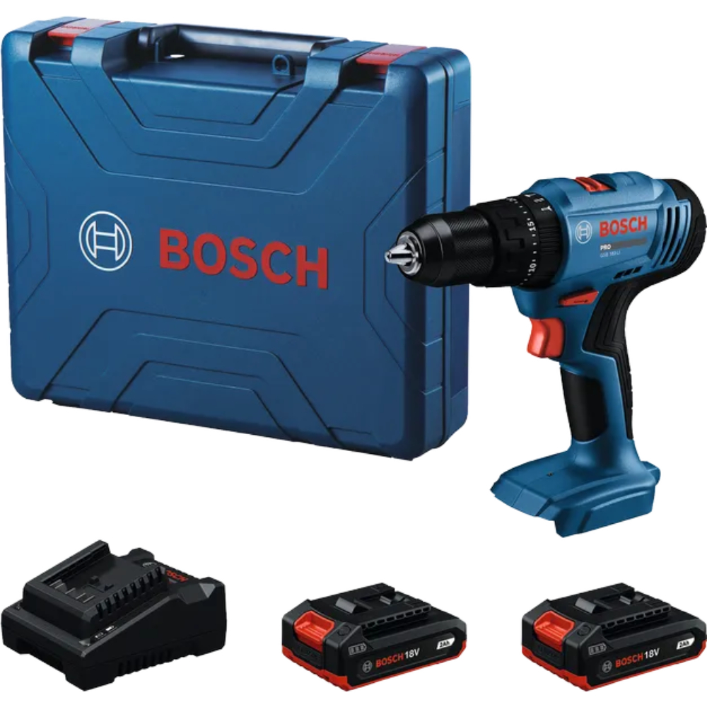 Дрель-шуруповерт аккумуляторная Bosch GSB 183-LI, арт. 06019K91F0 (кейс, с 2 АКБ и ЗУ) в TehnoAdept