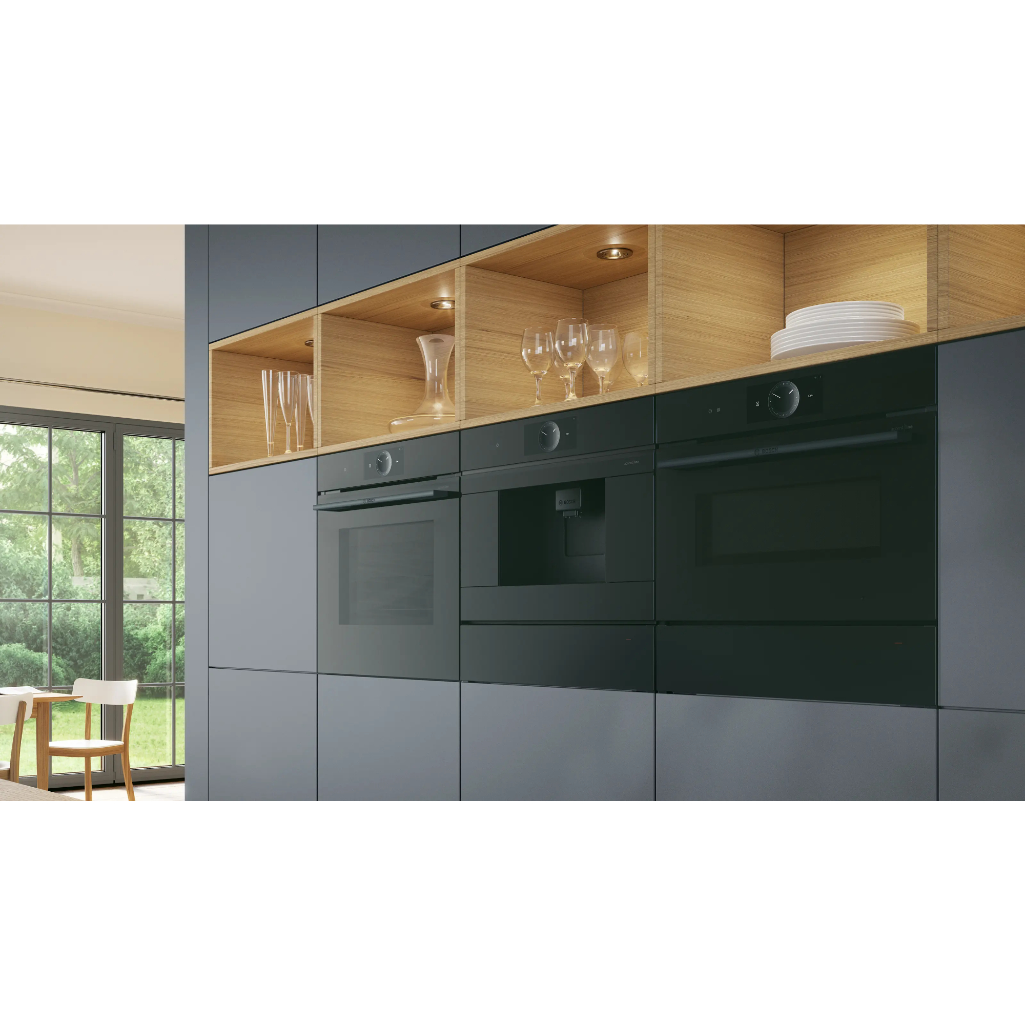 Кофемашина автоматическая встраиваемая Bosch CTL9181D0, черный в TehnoAdept