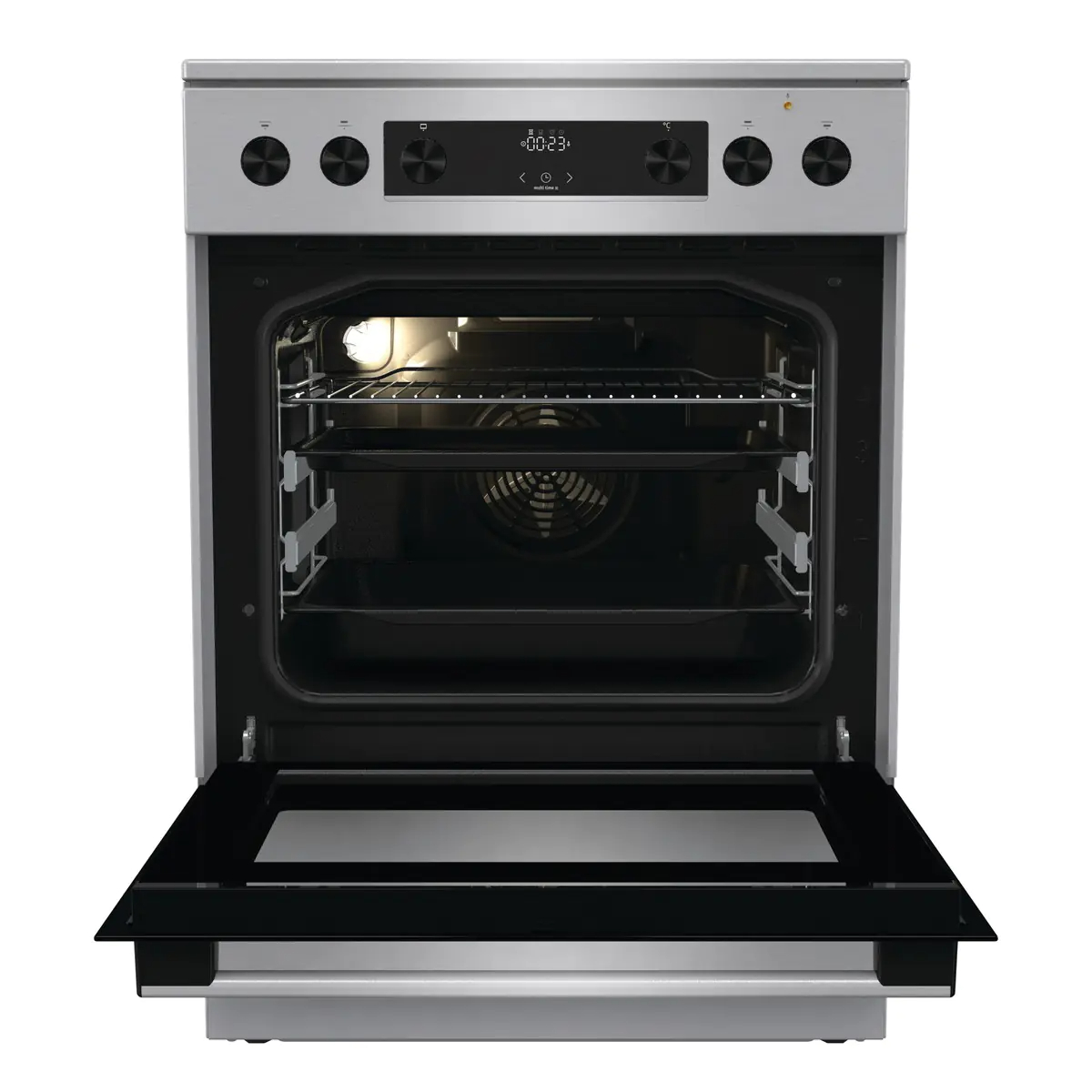 Плита электрическая Gorenje GECS6C70XPA, нержавеющая сталь в TehnoAdept