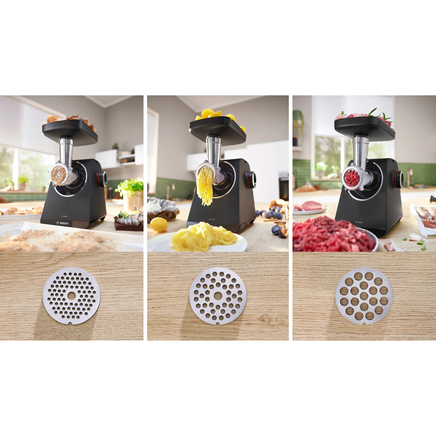 Мясорубка электрическая Bosch MFWS440B, черный в TehnoAdept