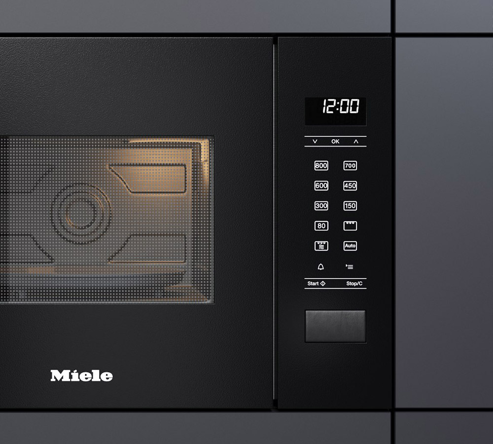 Микроволновая печь встраиваемая Miele M 2234 SC OBSW Obsidian Black, черный обсидиан в TehnoAdept