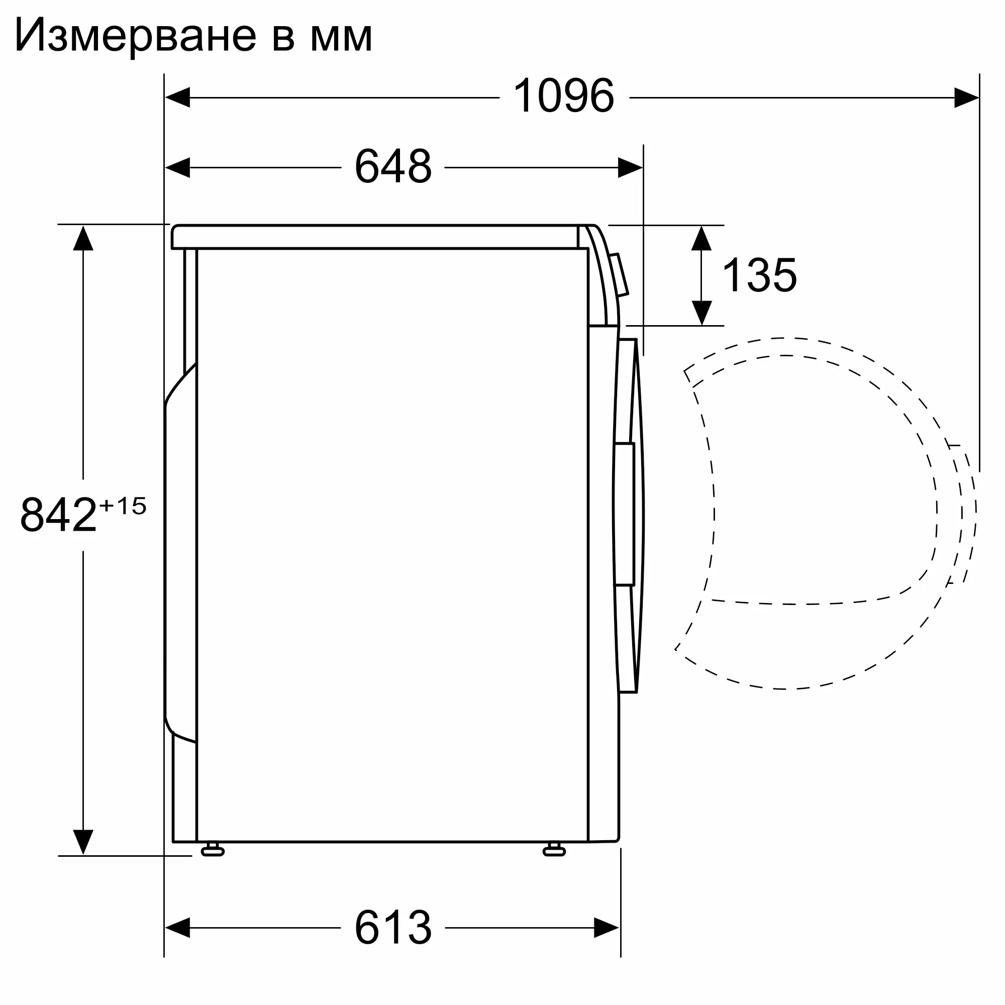 Сушильная машина Bosch WQG14591BY (с английской панелью), белый в TehnoAdept